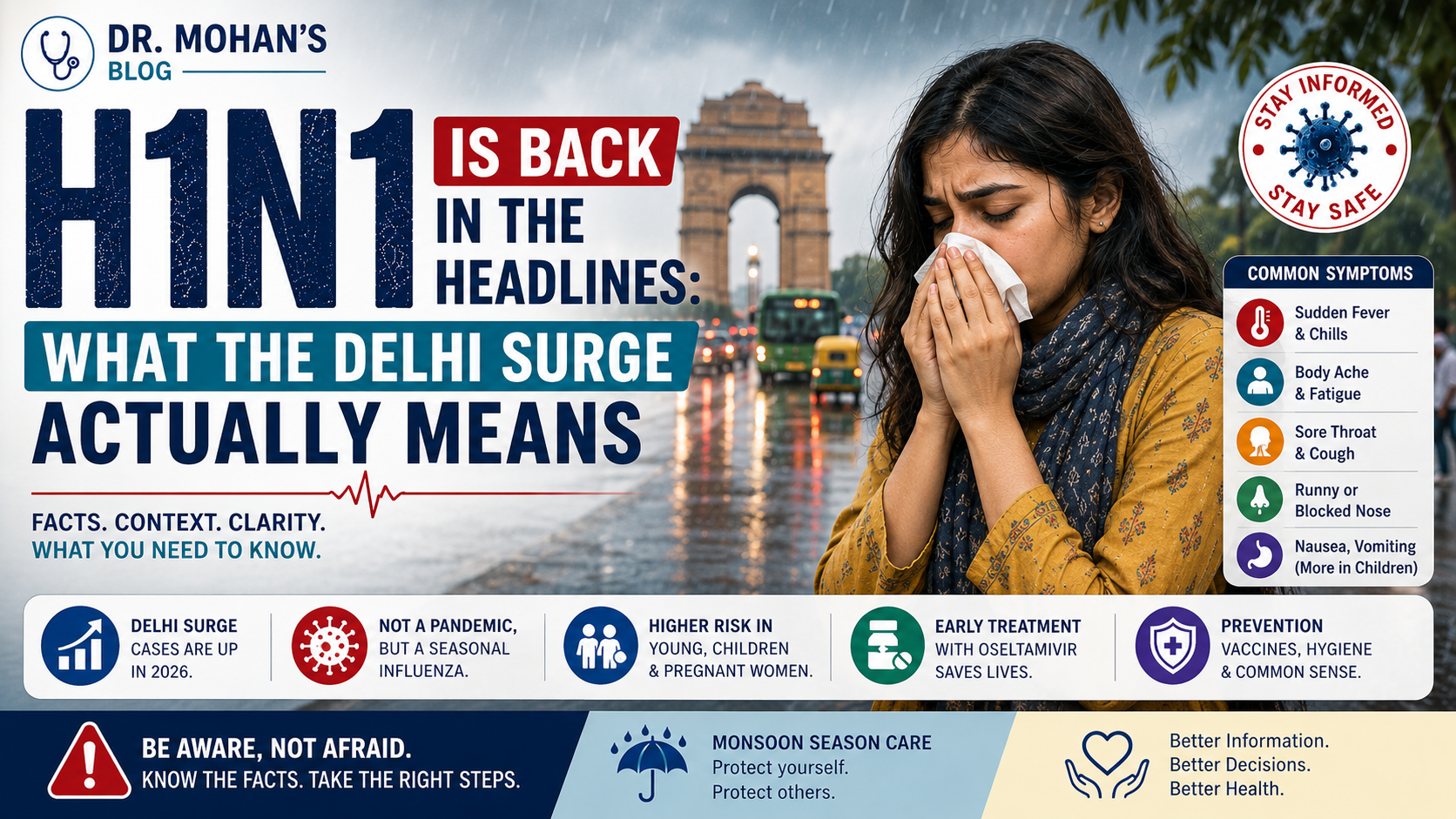 H1N1 Is Back in the Headlines: What the Delhi Surge Actually Means